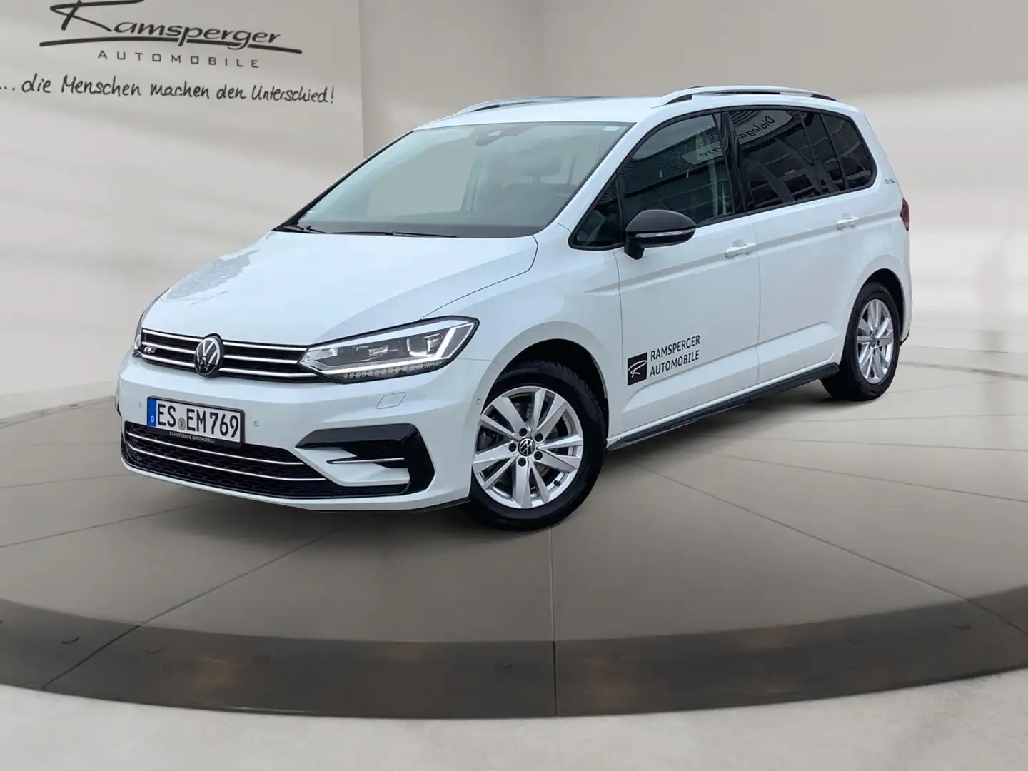 Volkswagen Touran 2.0 TDI DSG R-Line Goal AHK ACC LED Navi Weiß - 2