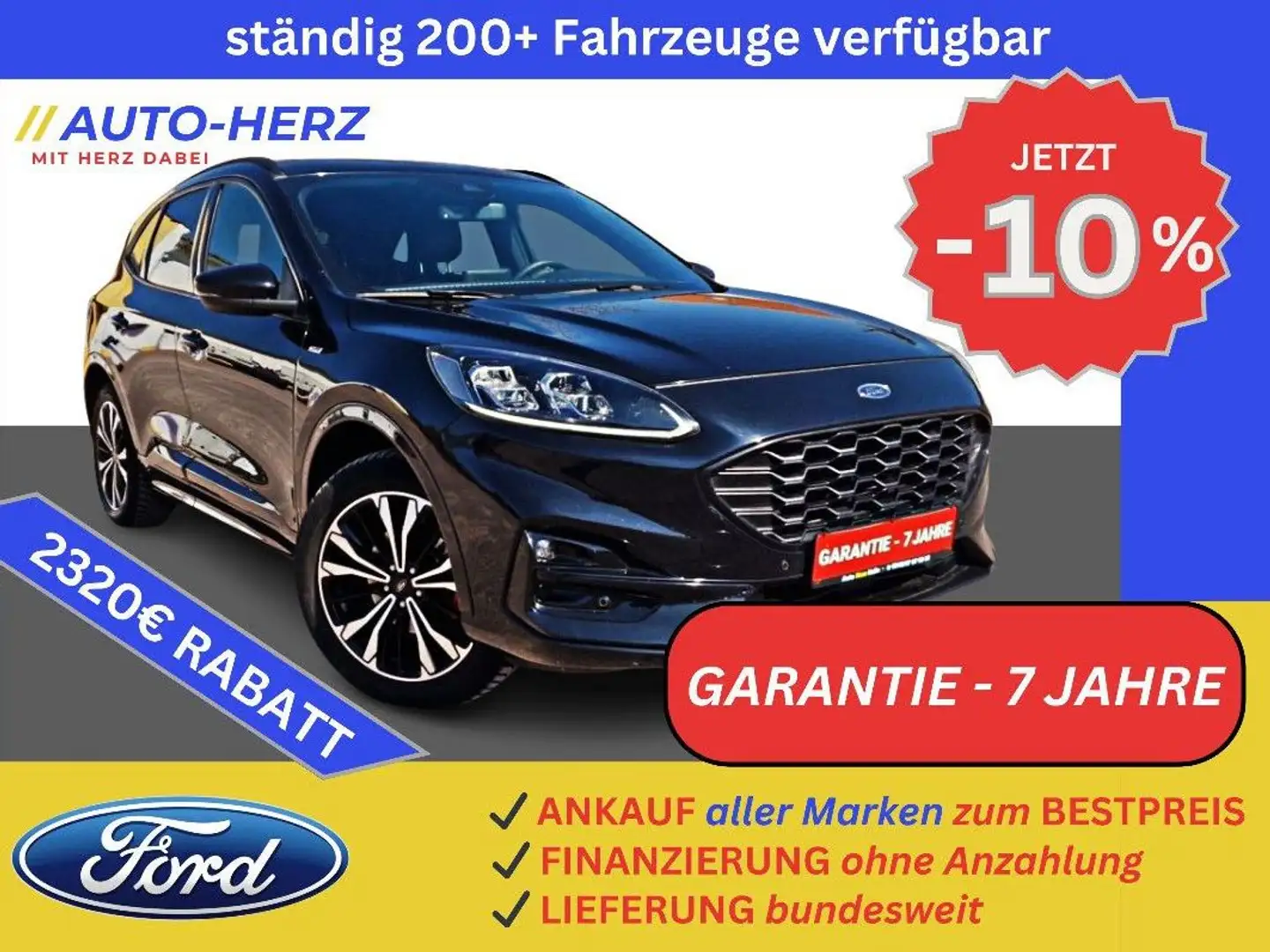 Ford Kuga ST-Line X 4x4 Alcantara+LED+Sitz&Lenkradhzg Nero - 1