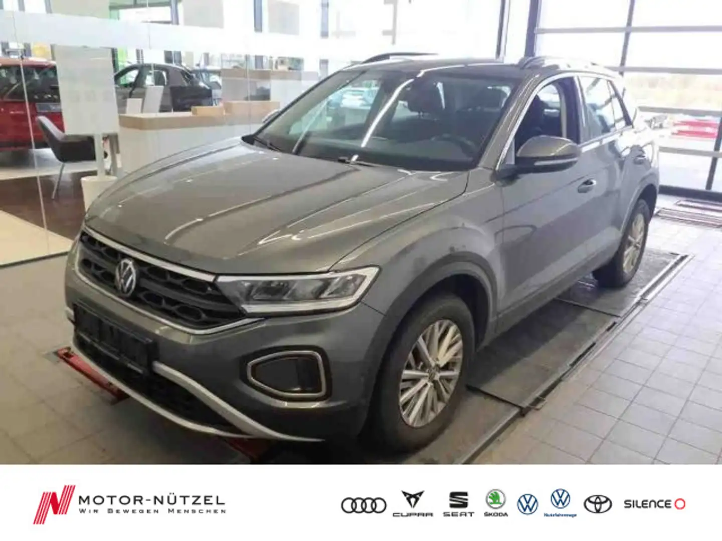 Volkswagen T-Roc 1.0 TSI LIFE LED+APP+PDC+SHZ+STDHZG+AHK+VC Grau - 1