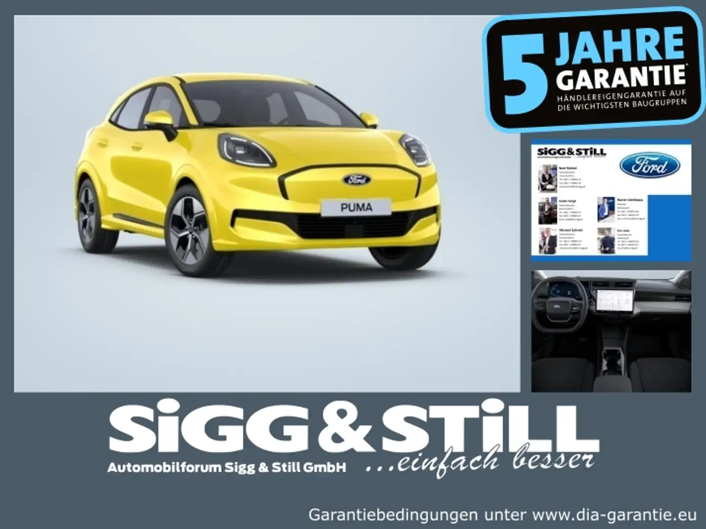 Ford Puma Gen-E **NEUES MODELL** NAVI*SHZ*LHZ*CAM*PDC Gelb - 1