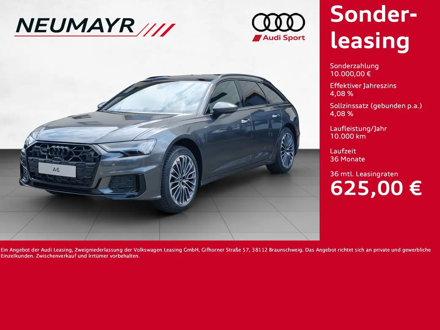 Audi A6 Avant 55 TFSIe quattro S line HD Matrix; Pano Gris - 1