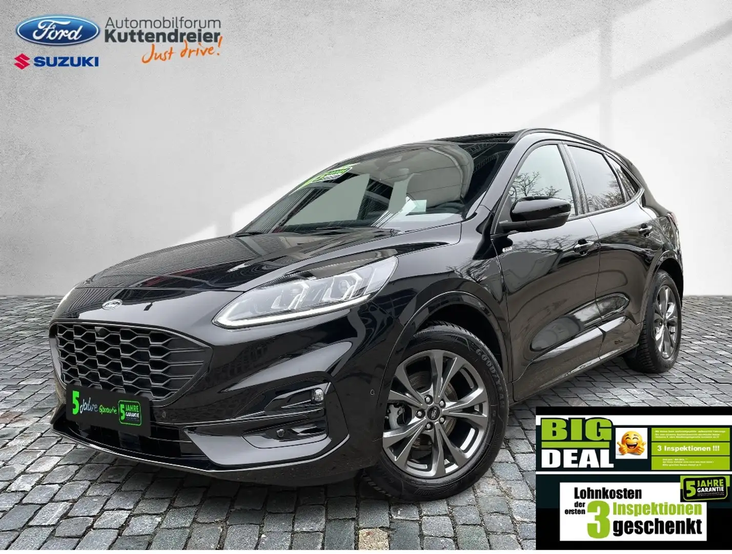 Ford Kuga ST-Line X AHK schw. Voll-LED Glasdach Navi Grijs - 2