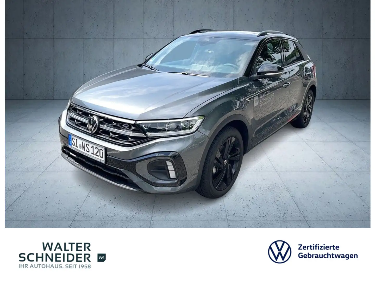 Volkswagen T-Roc R-Line 1.5 l TSI OPF DSG AHK Klima Navi Grau - 1