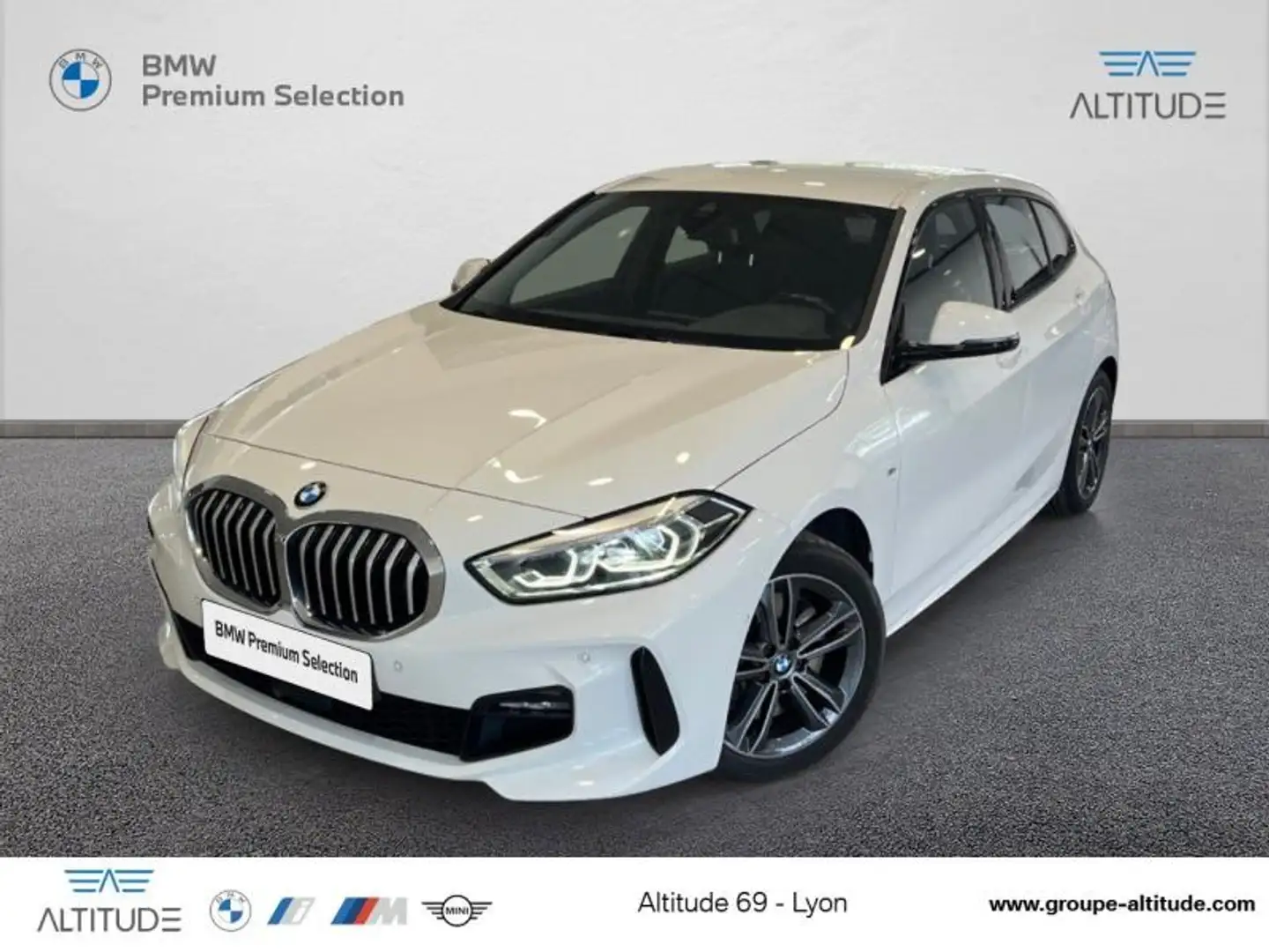 BMW 120 120dA xDrive 190ch M Sport Blanc - 1