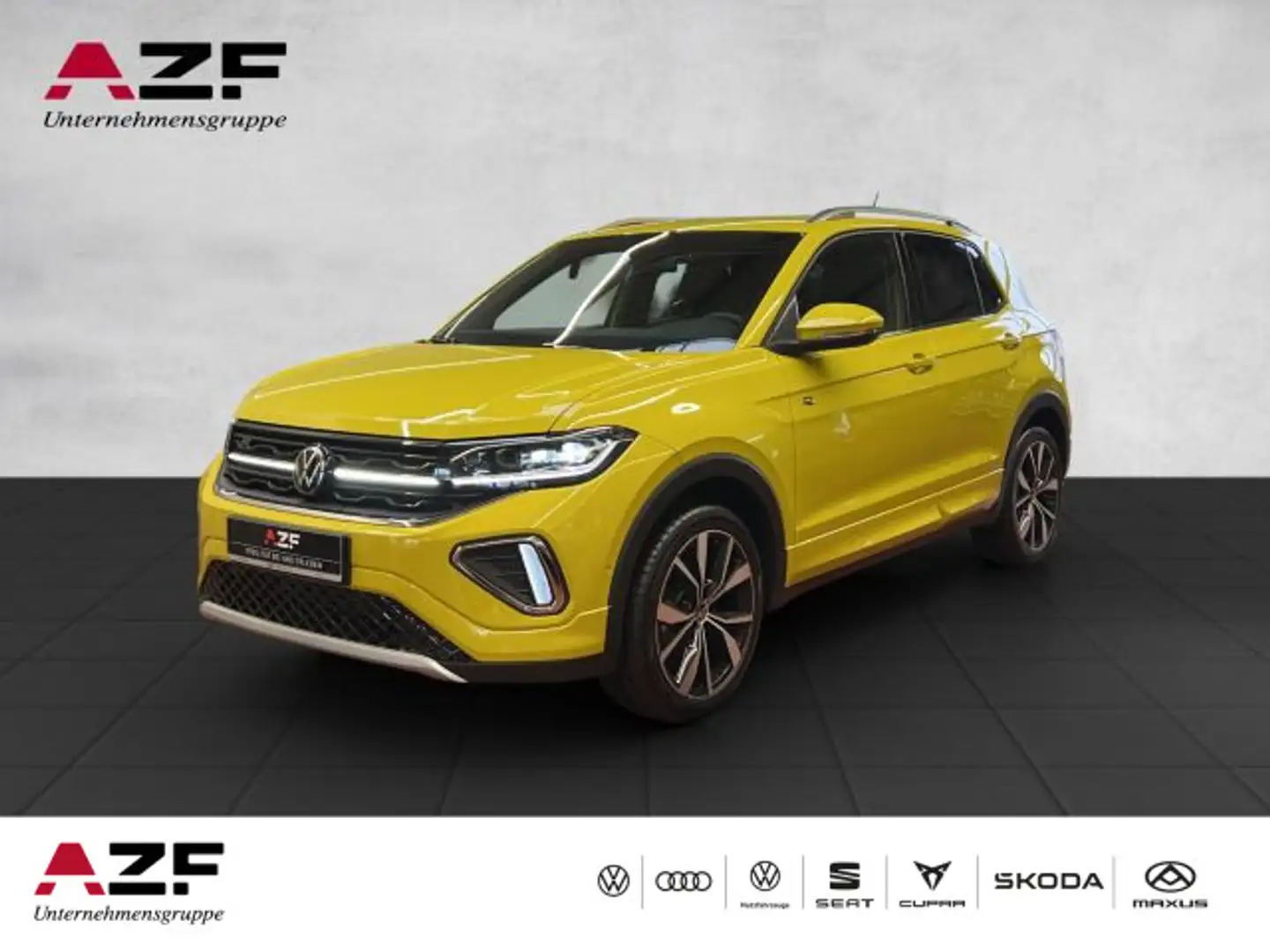 Volkswagen T-Cross 1.5 TSI DSG R-Line AHK+IQ.LIGHT+NAVI+ACC Gelb - 1
