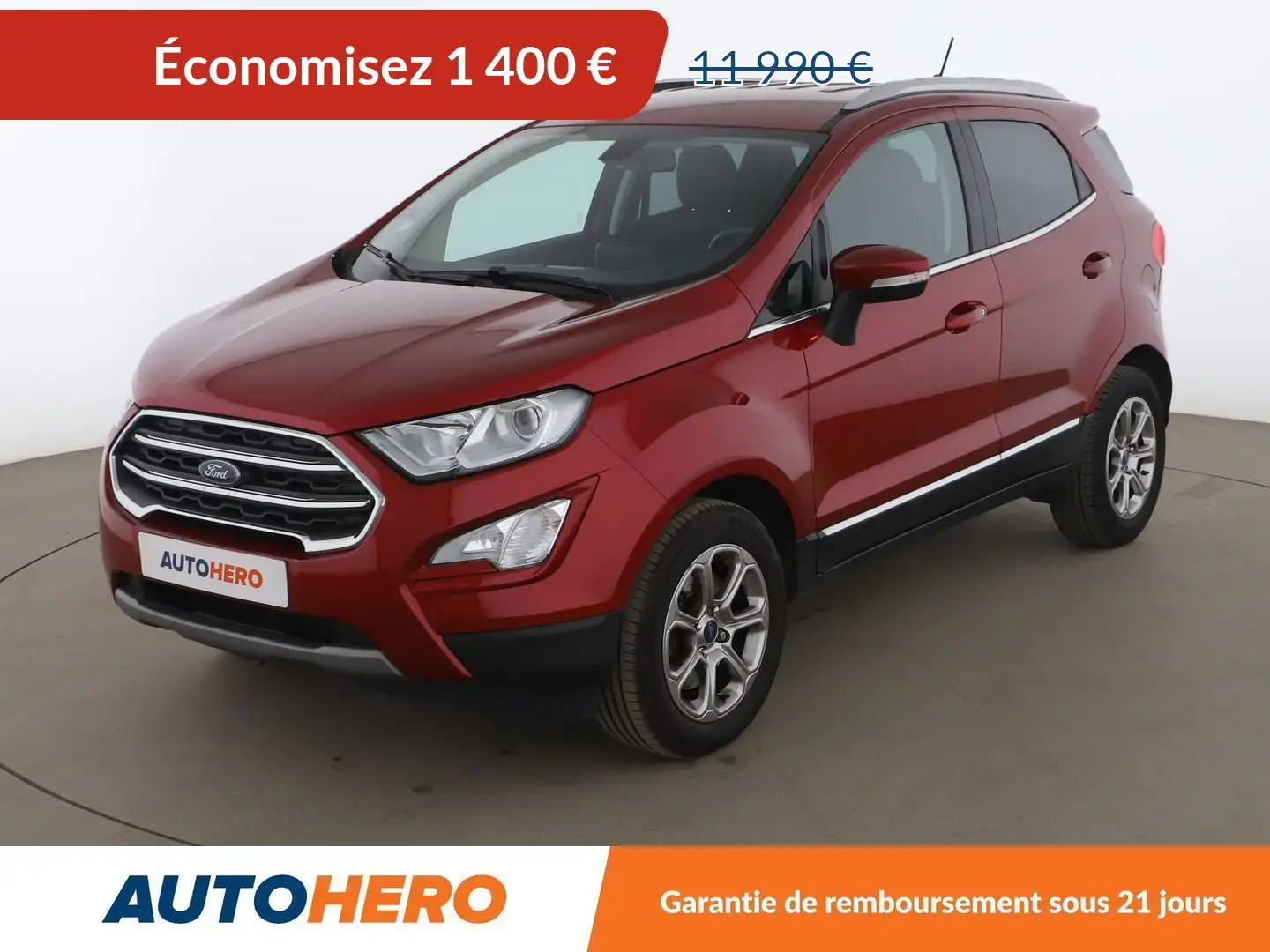 Ford EcoSport 1.0 EcoBoost Titanium Rouge - 1