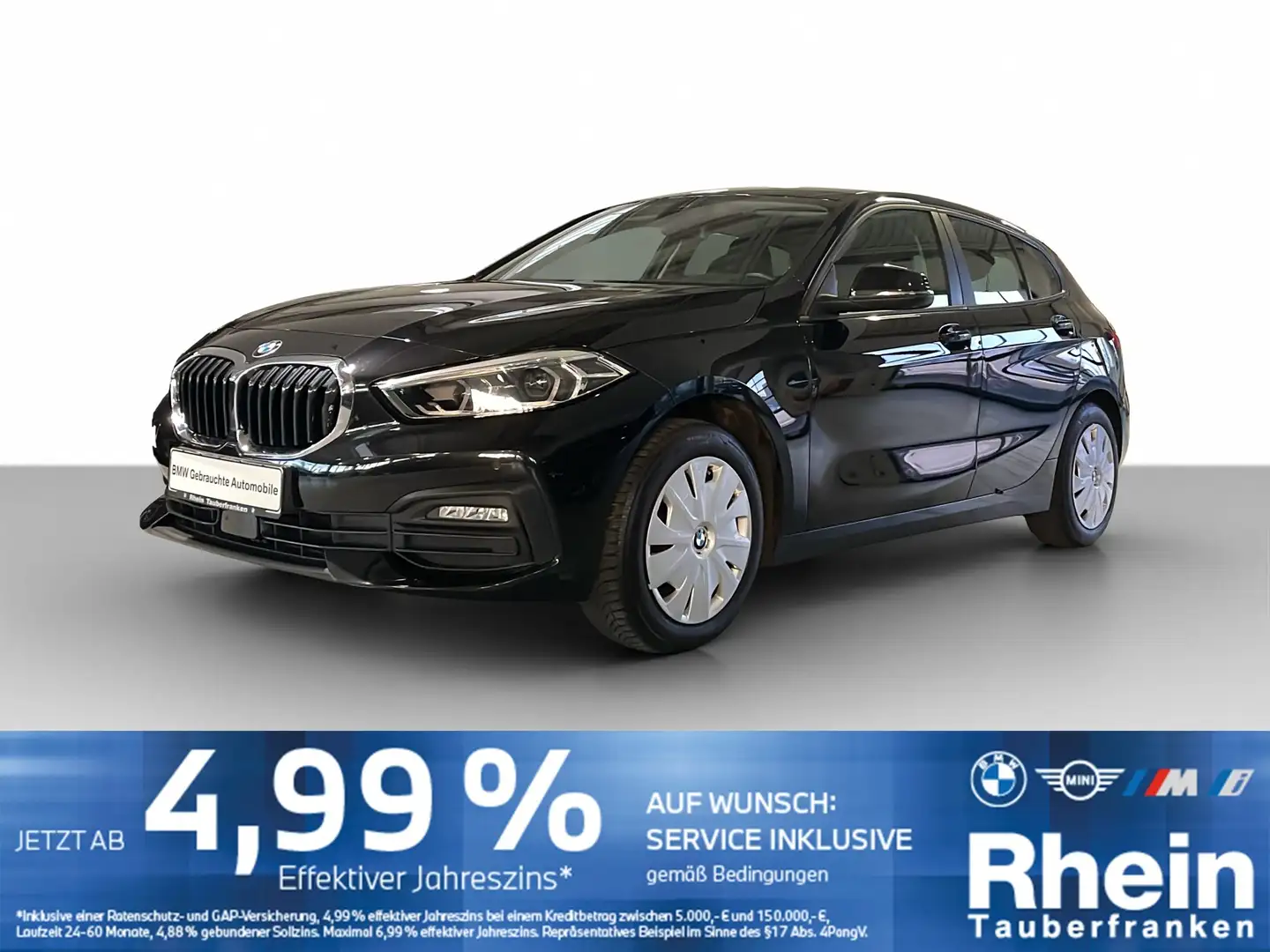 BMW 118 i Advantage NaviProf*AHK*Tempo*SHZ*PDC*MFL Schwarz - 1