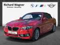 BMW 218 i Cabrio Navi LED Klimaauto AHK SHZ PDCv+h Rot - thumbnail 1