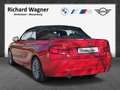 BMW 218 i Cabrio Navi LED Klimaauto AHK SHZ PDCv+h Rot - thumbnail 3