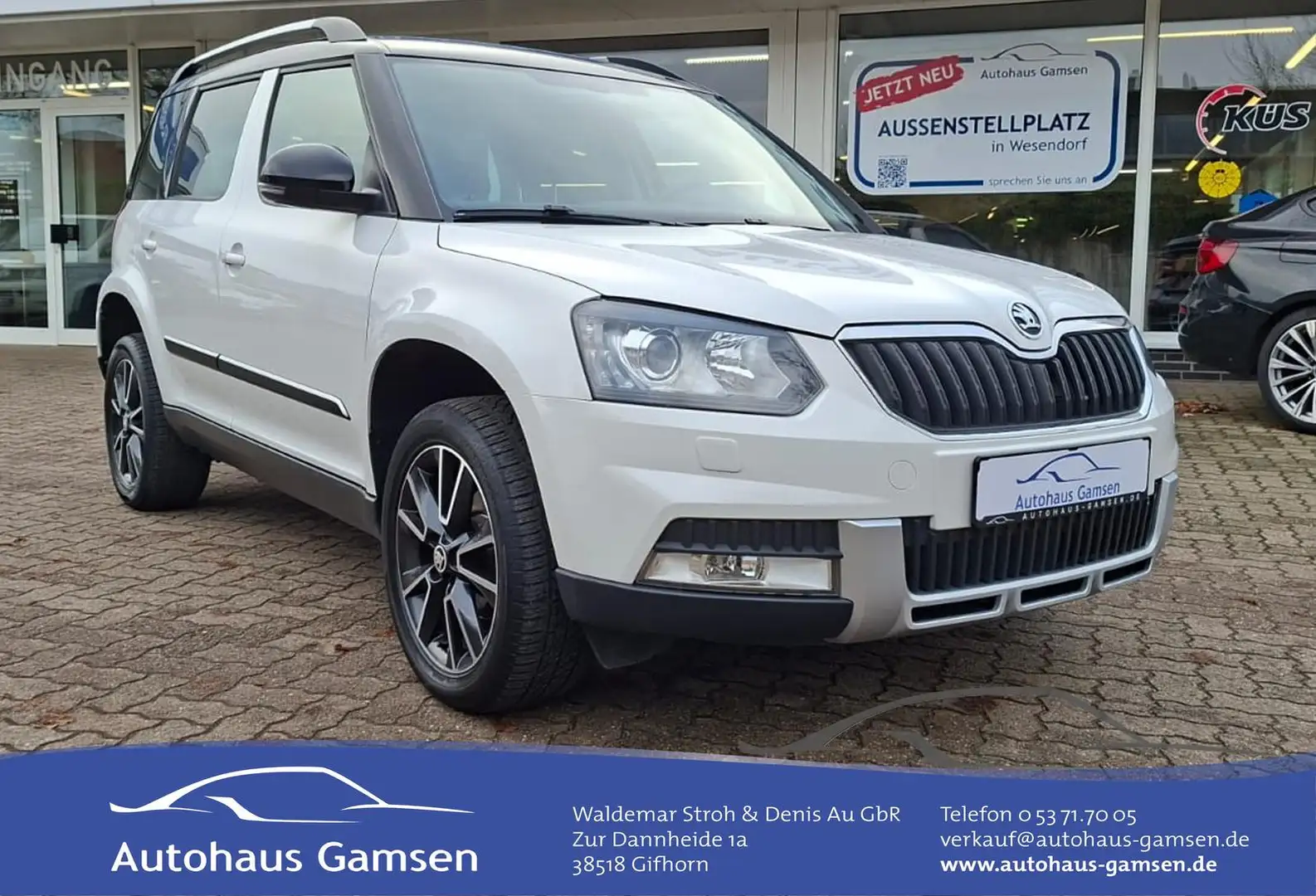 Skoda Yeti 1.4 TSI DSG Adventure Sthzg/PDC/Xenon Blanc - 1