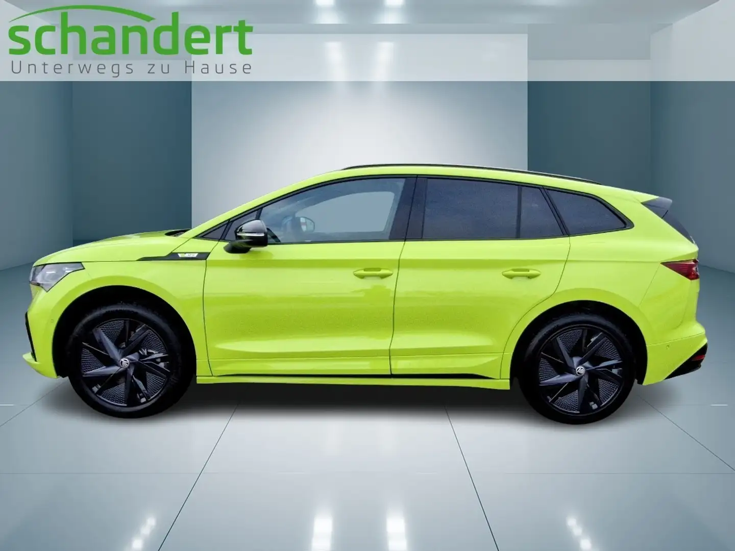 Skoda Enyaq 85 RS Lounge LED Navi AHK Pano Wärmepumpe Grün - 2