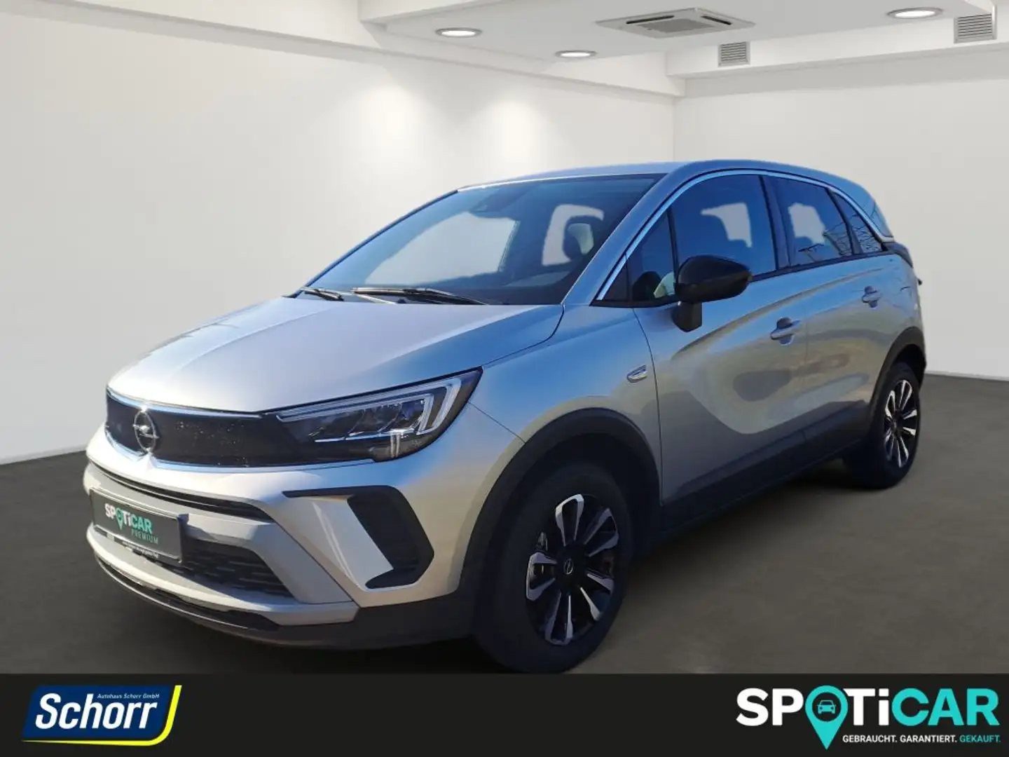 Opel Crossland 1.2 Elegance NAVI Kamera AHZV Sitzheiz. Silber - 1