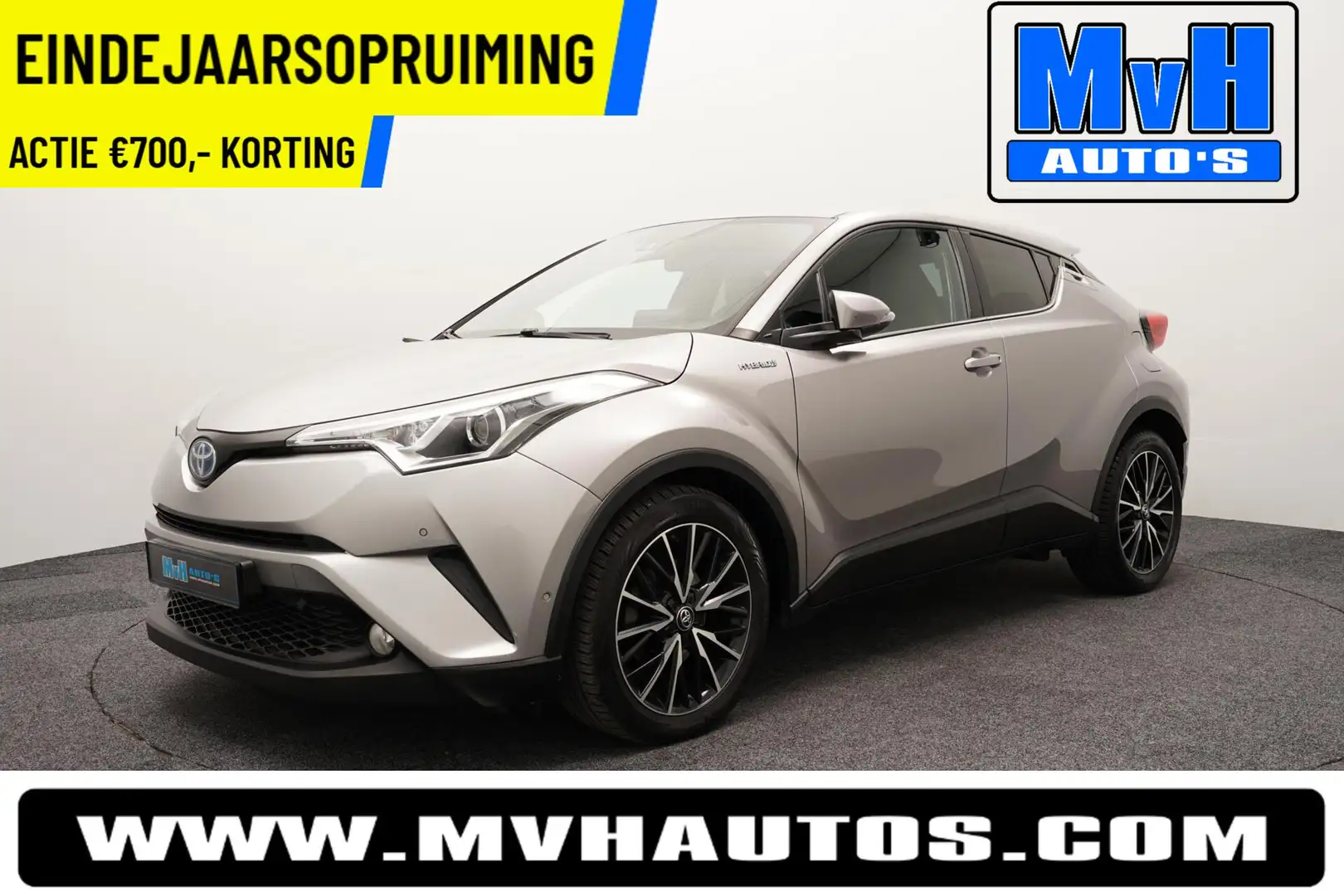 Toyota C-HR 1.8 Hybrid Executive|LEER|STOELVERW|PDC|CAMERA|NAP Gris - 1