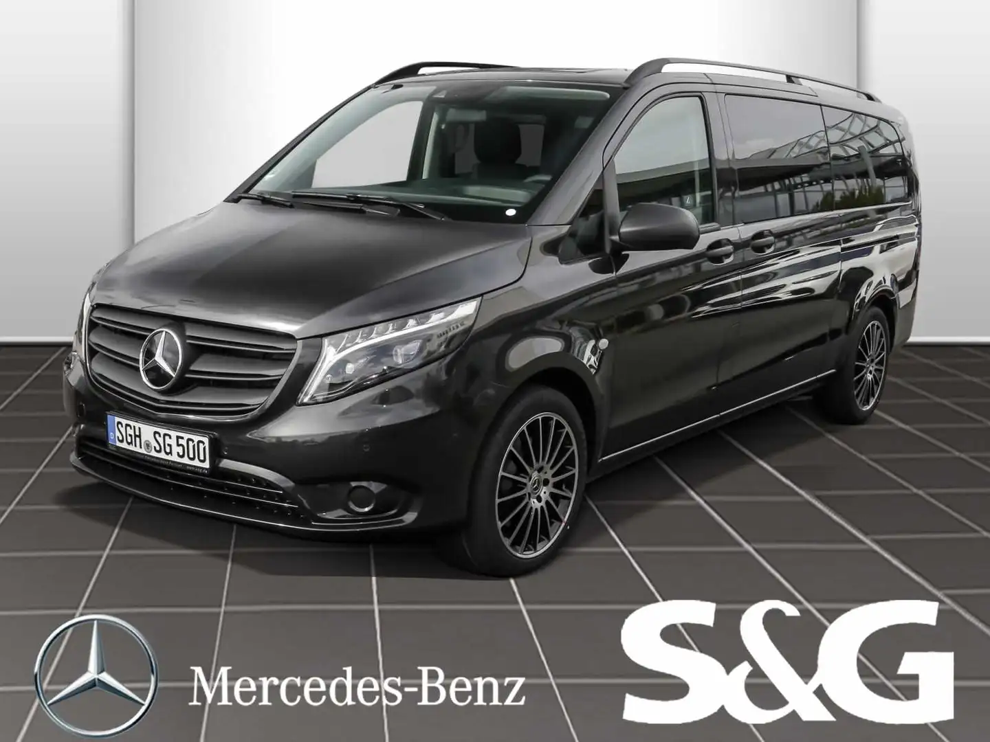 Mercedes-Benz Vito 119 Tourer Pro AHK+LED+RüKam+Tempomat+Sitzh Gris - 1