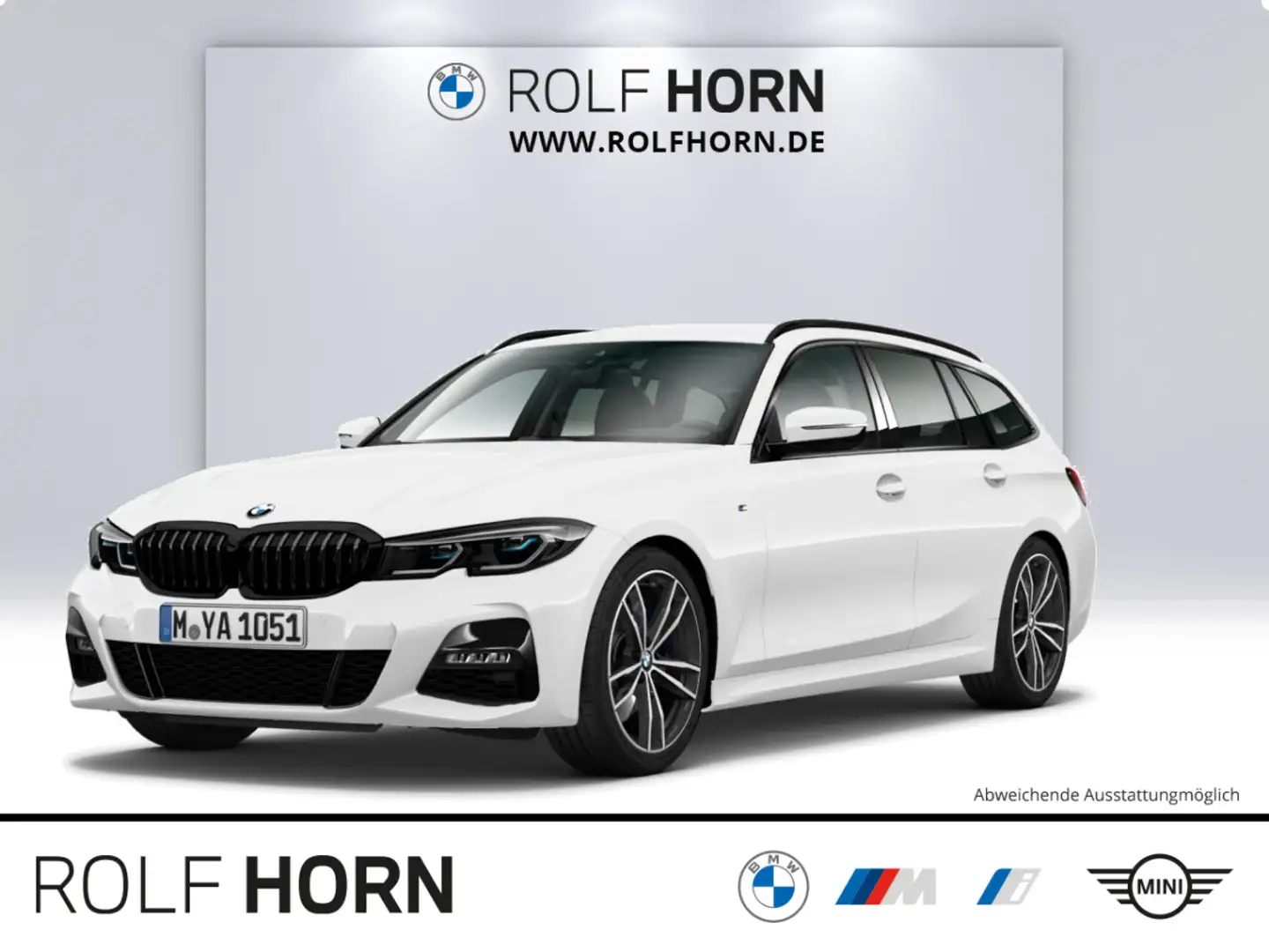 BMW 320 d Touring M Sportpaket Laser RKamera Navi 19" Weiß - 1