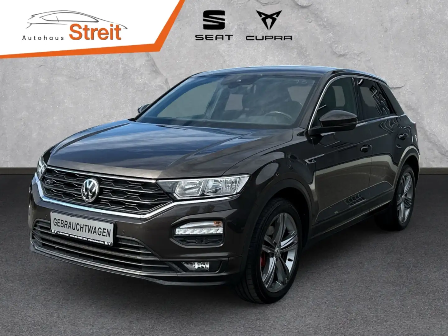 Volkswagen T-Roc Sport 1.5 TSI 110 kW 6-Gang Sportpaket AHK-abnehmb Brun - 1