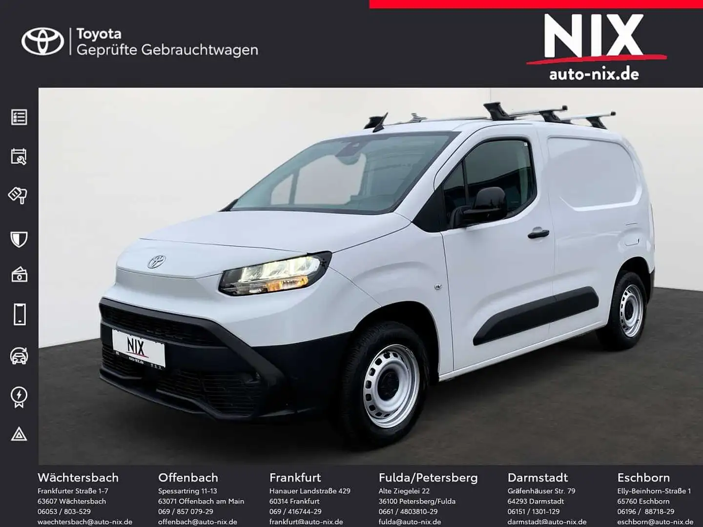 Toyota Proace City 1.5 D Meister Anhängerkupplung Weiß - 1