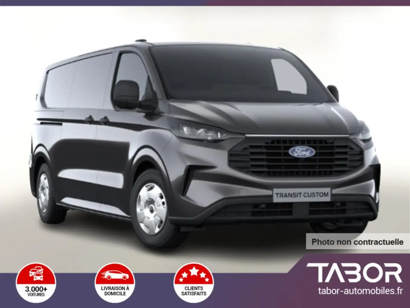 Ford Transit Custom TDCi 170 Aut Trend 320 L2 Gris - 1