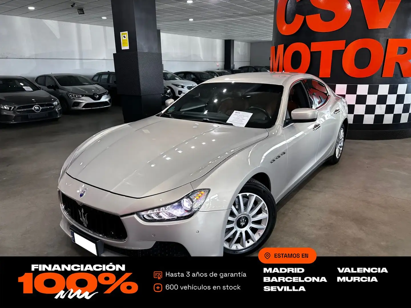 Maserati Ghibli 3.0 V6 DS 275CV RWD Beige - 1