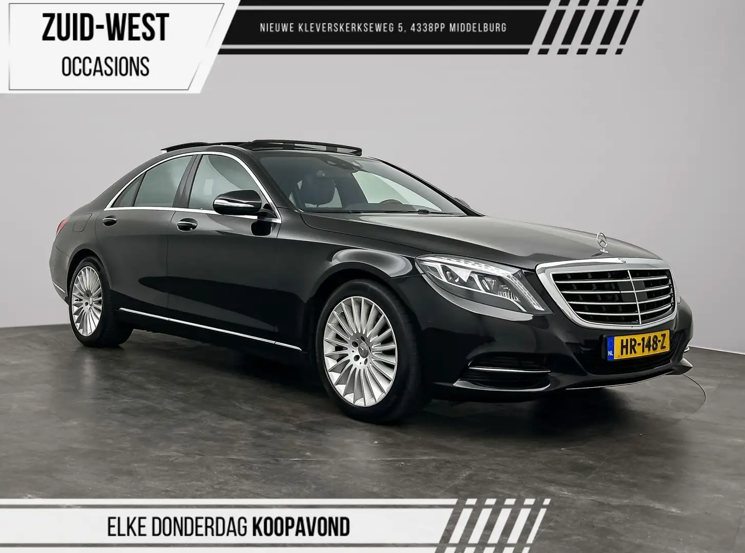 Mercedes-Benz S 350 4M BlueTEC Pano Burmester Stoelkoeling Czarny - 1