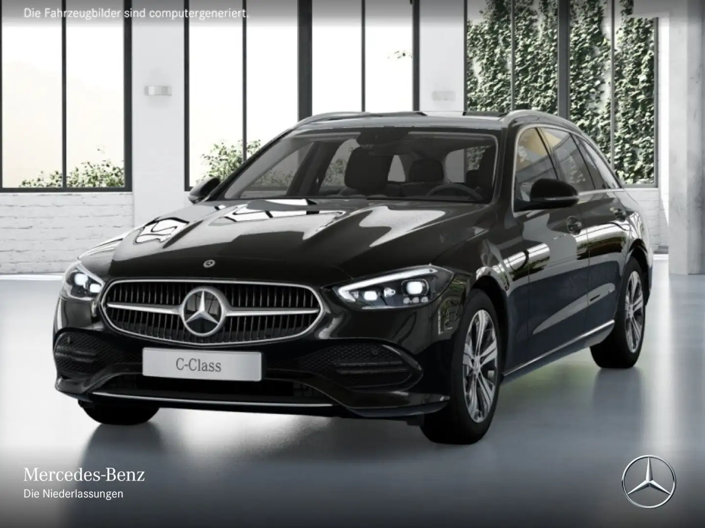 Mercedes-Benz C 220 d T AVANTG+PANO+KAMERA+TOTW+KEYLESS+9G Schwarz - 2