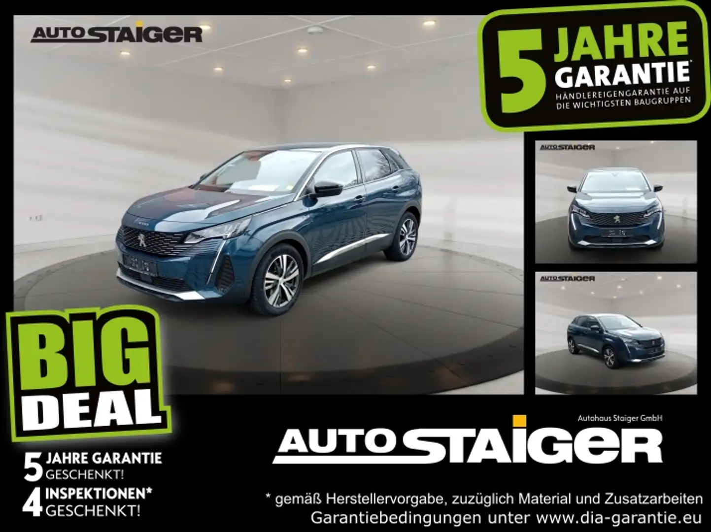 Peugeot 3008 Allure Pack Hybrid 225 LED*Kamera*Keyless* Blauw - 1