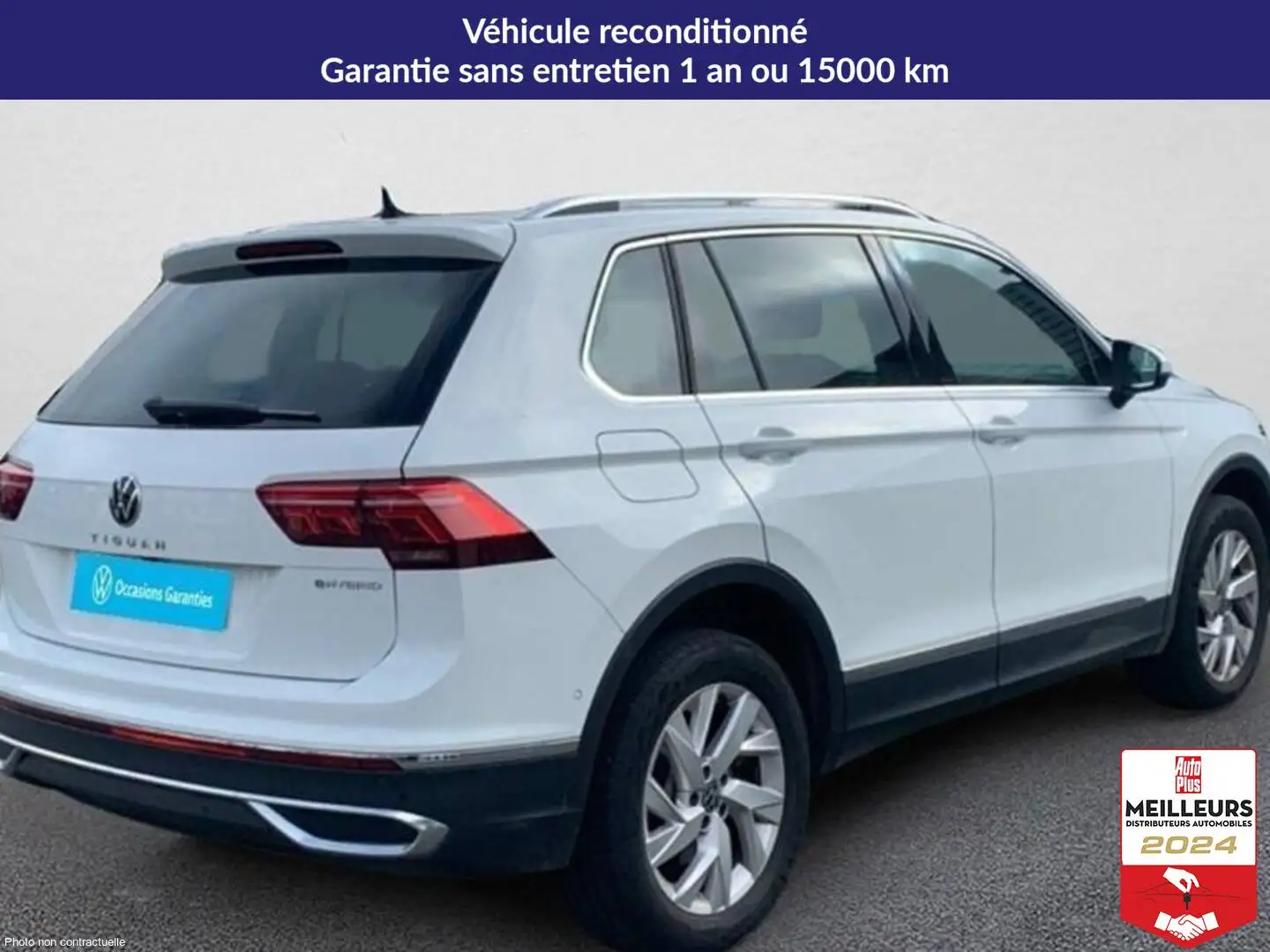 Volkswagen Tiguan 1.4 ehybrid 245ch dsg6 elegance Blanc - 2