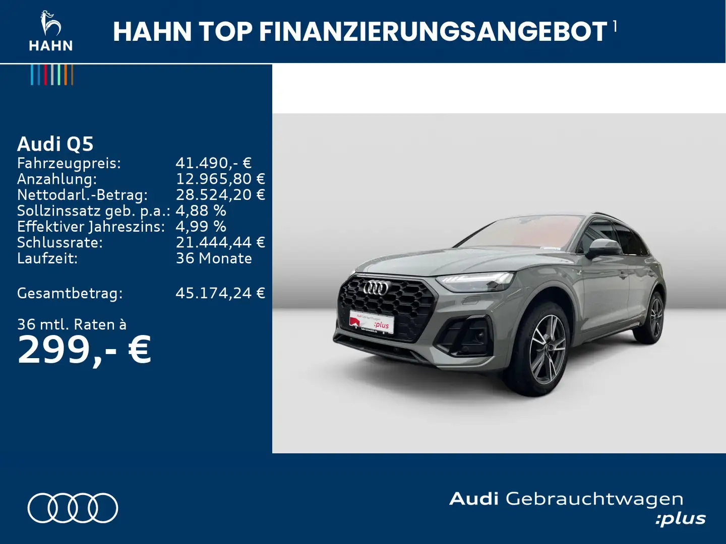 Audi Q5 50 TDI quattro tiptronic S line Matrix AHK Gris - 2