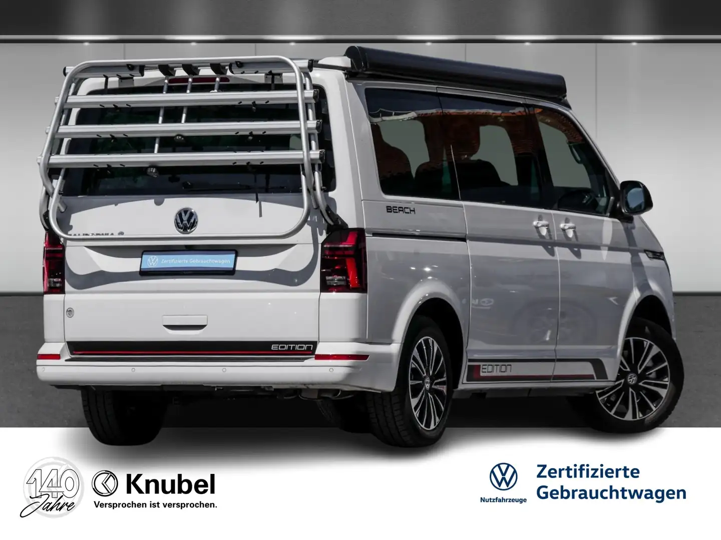 Volkswagen T6 California 6.1 Beach Edition DSG LED Navi ACC Fahrass+ Blanc - 2