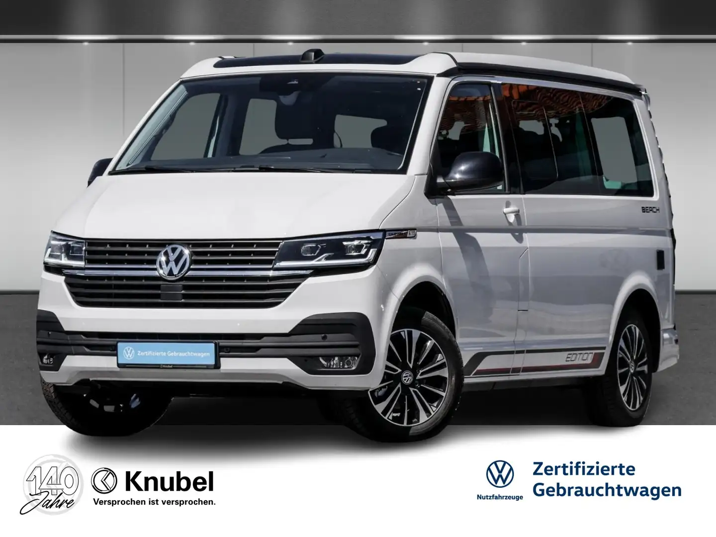 Volkswagen T6 California 6.1 Beach Edition DSG LED Navi ACC Fahrass+ Blanc - 1