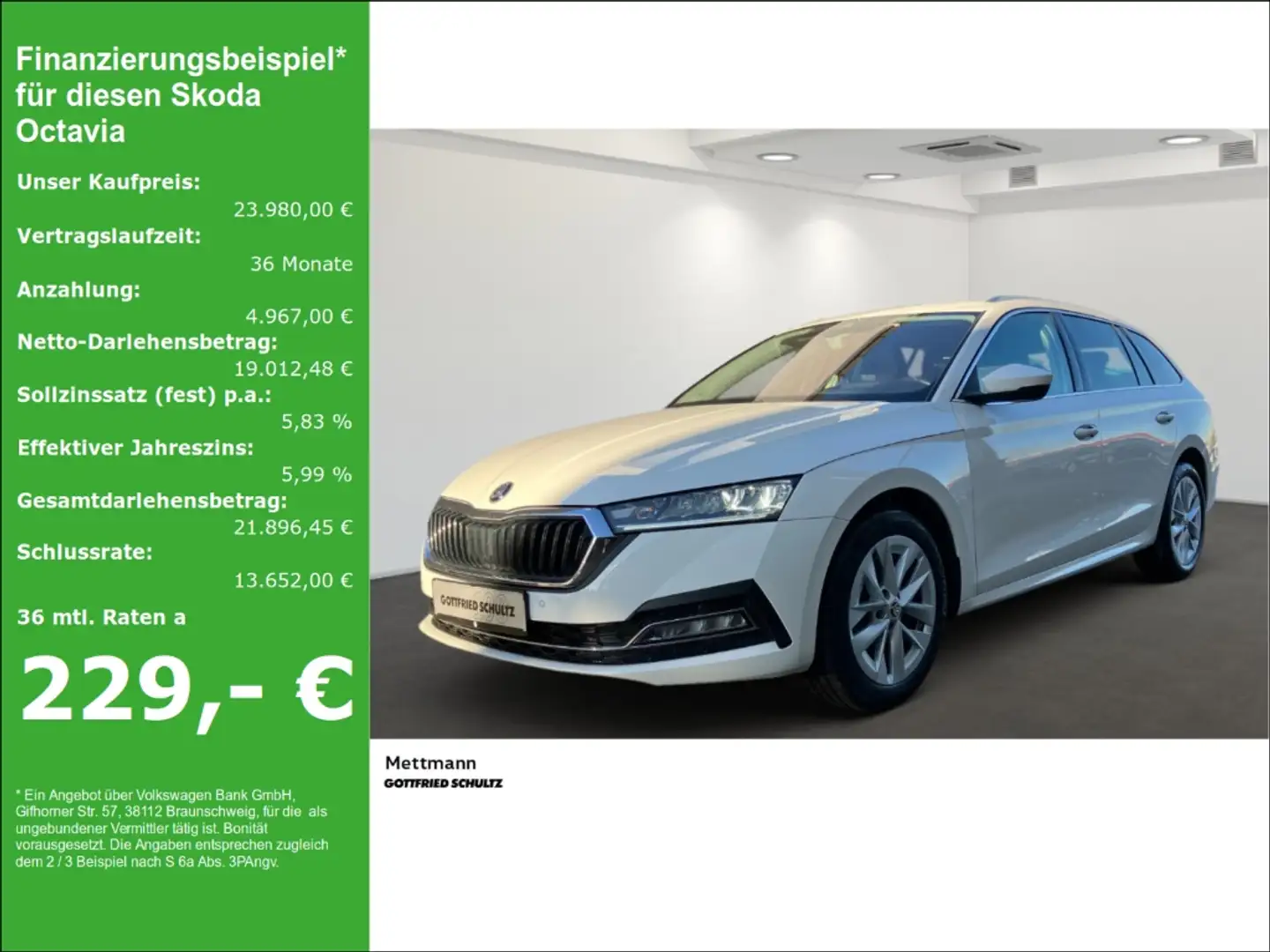 Skoda Octavia Combi 2 0 TDI Style DSG LEDER LED NAVI Weiß - 1
