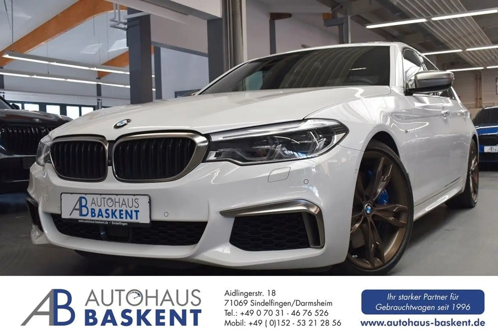 BMW 550 i xDrive*SOFT-CLOSE*B&W*KAMERA*HEAD-UP*SHD Biały - 1