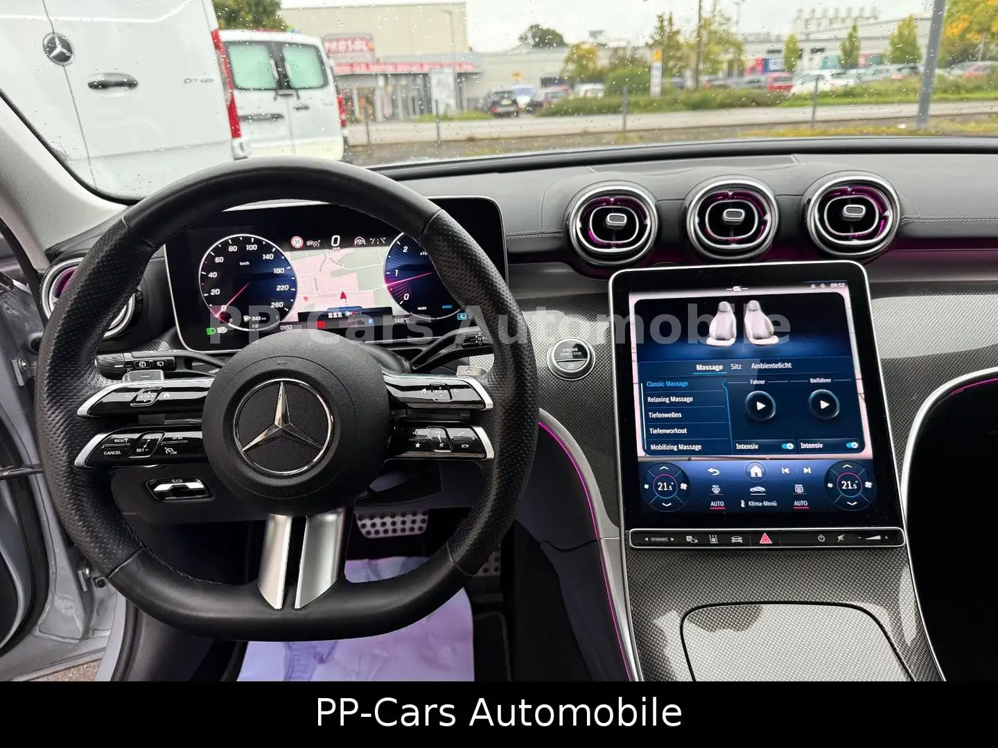 Mercedes-Benz C 300 d T*AMG LINE*STHZG*PANO*MASSAGE*FAP+*AHK* Silber - 2