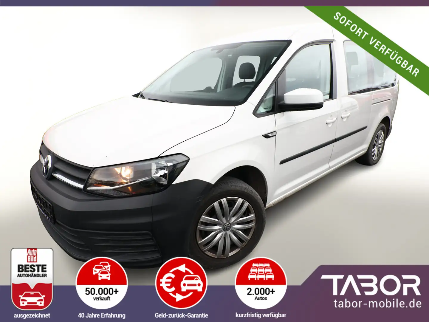 Volkswagen Caddy Elektro 48Kw Trendline Klimaanlage CompC Wit - 2