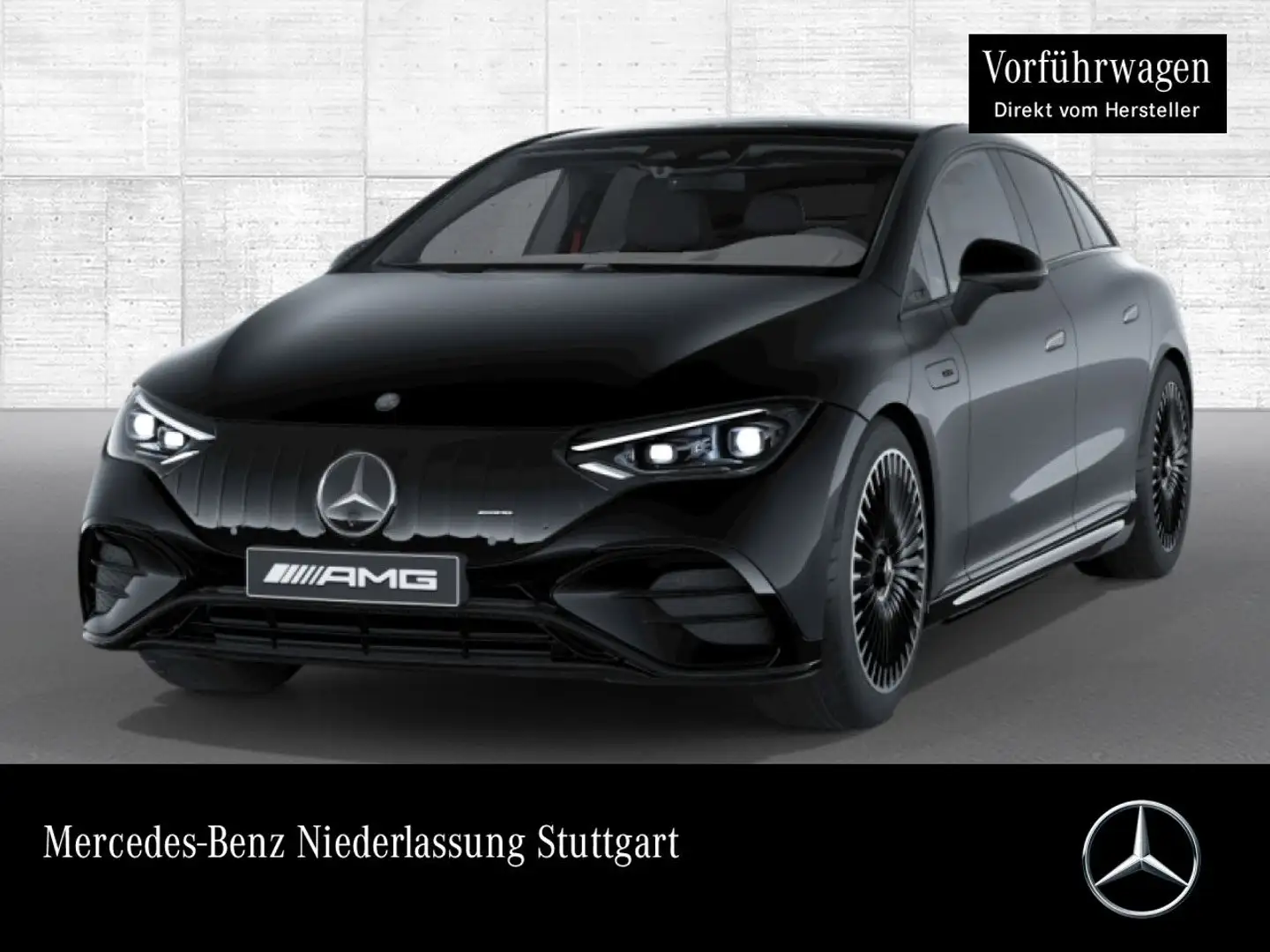Mercedes-Benz EQE 53 AMG 4M Driversp Fahrass Pano Burmester HUD Schwarz - 1