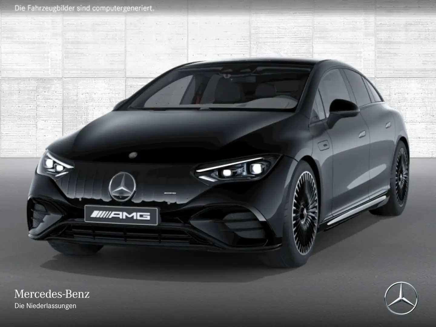 Mercedes-Benz EQE 53 AMG 4M Driversp Fahrass Pano Burmester HUD Schwarz - 2