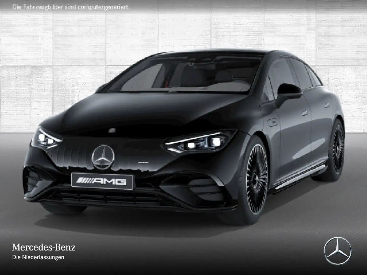 Mercedes-Benz EQE 53 AMG 4M Driversp Fahrass Pano Burmester HUD Noir - 2