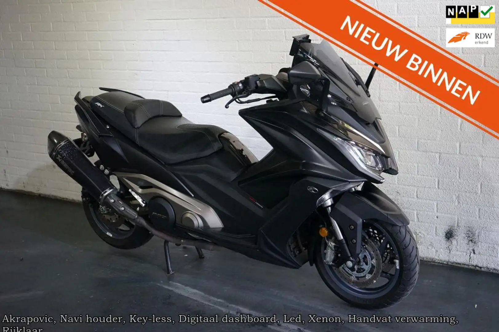 Kymco AK 550 Scooter 550i, Akrapovic, Digital Dash, Navi-houder - 1