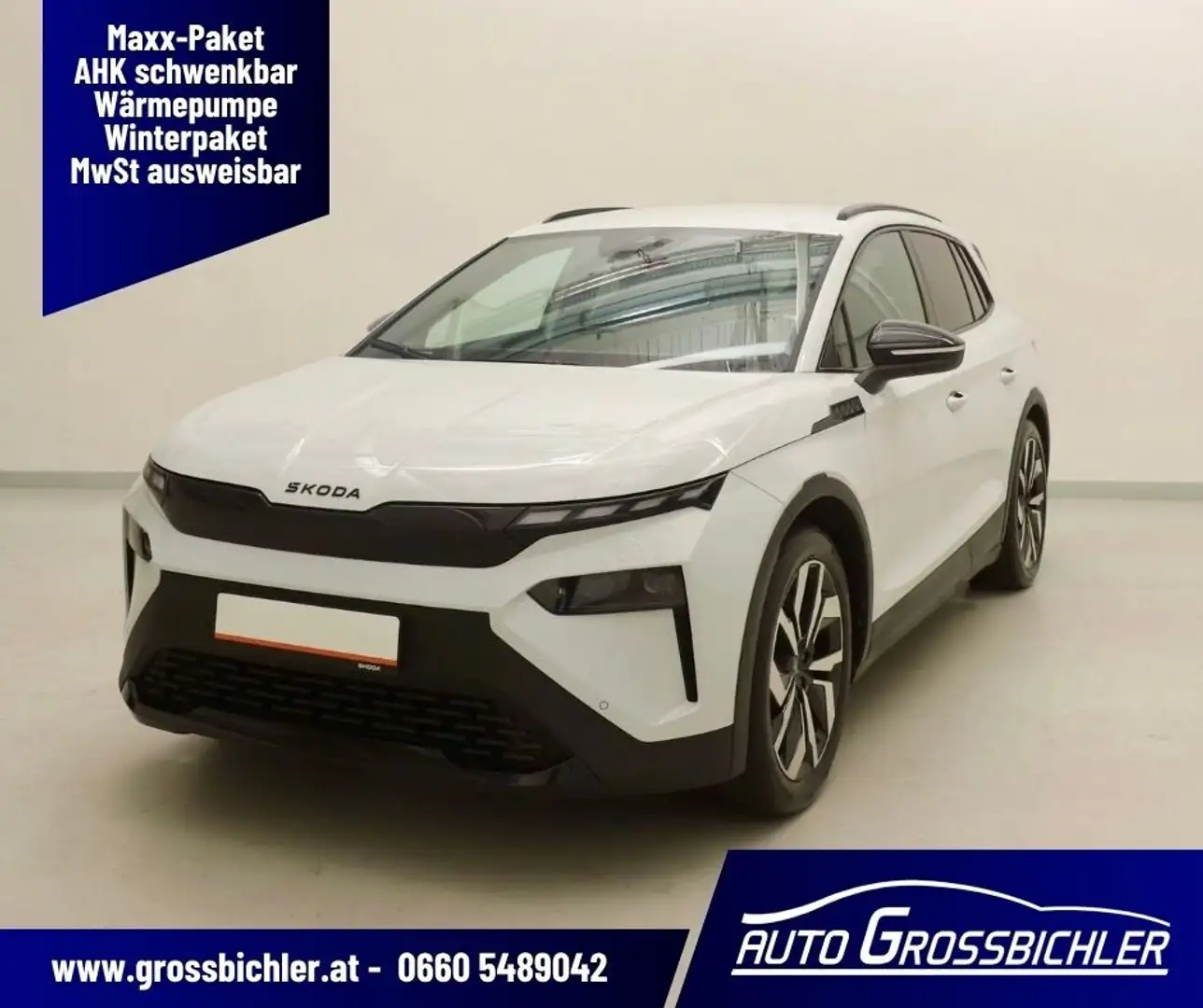 Skoda Elroq 85 82kWh Sportline AHk, Maxx-Paket, Winter-Pake... Weiß - 1