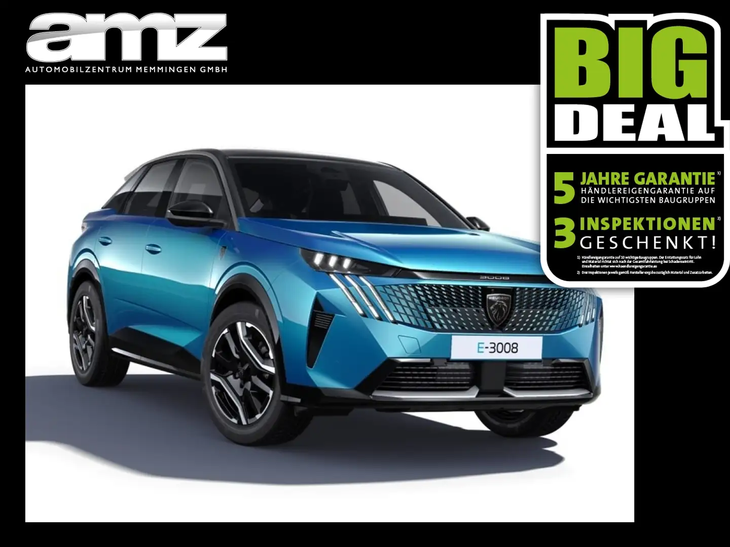 Peugeot 3008 Elektro GT Longe Range Blau - 1