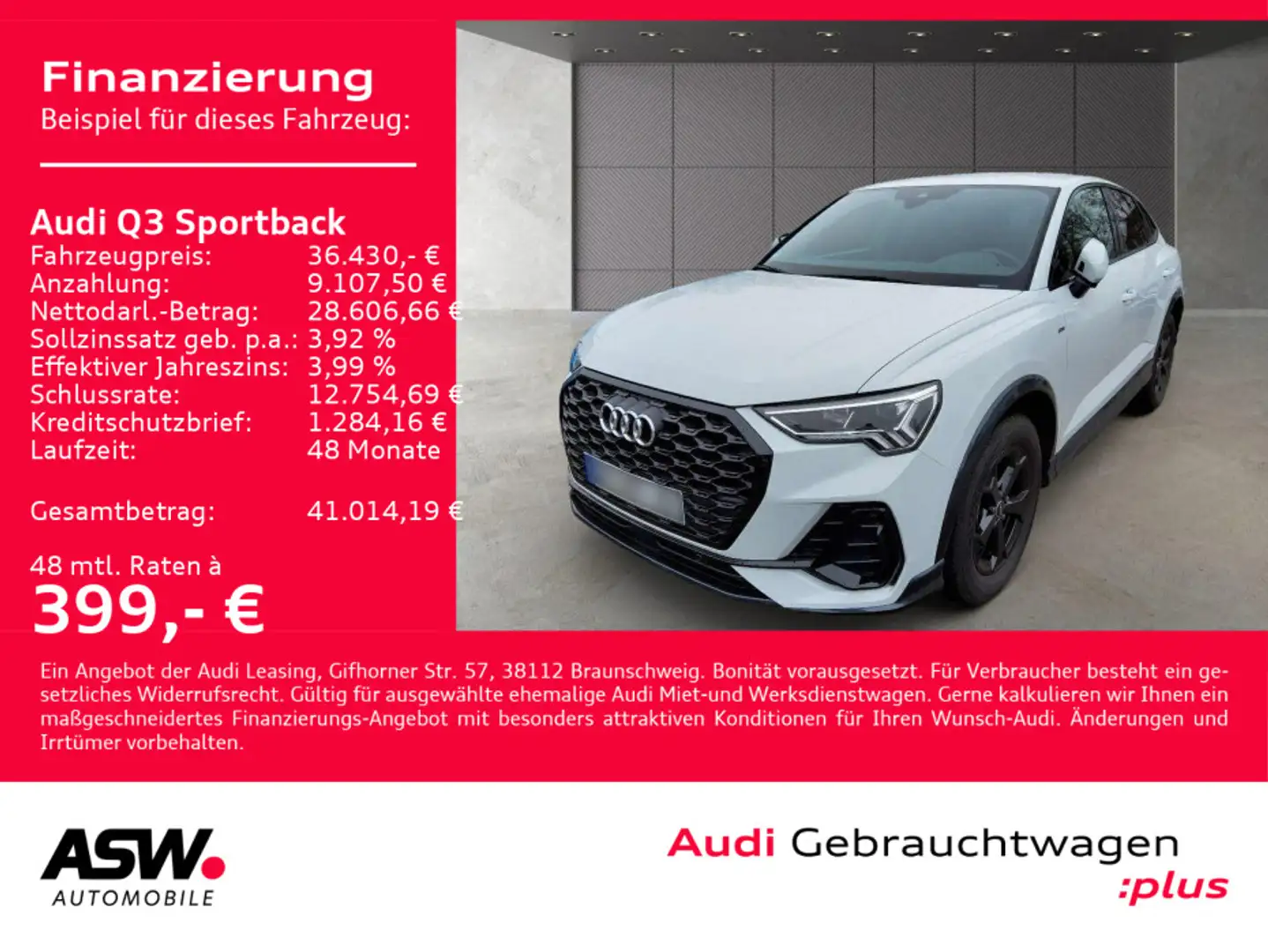 Audi Q3 S line 35TDI Stronic LED RFK Stdhzg Weiß - 1