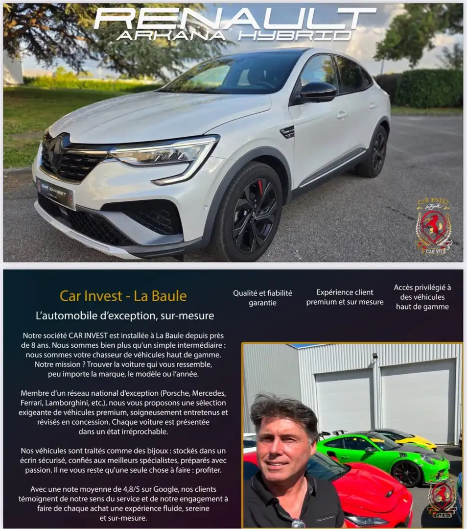 Renault Arkana sr hybride Gris - 1
