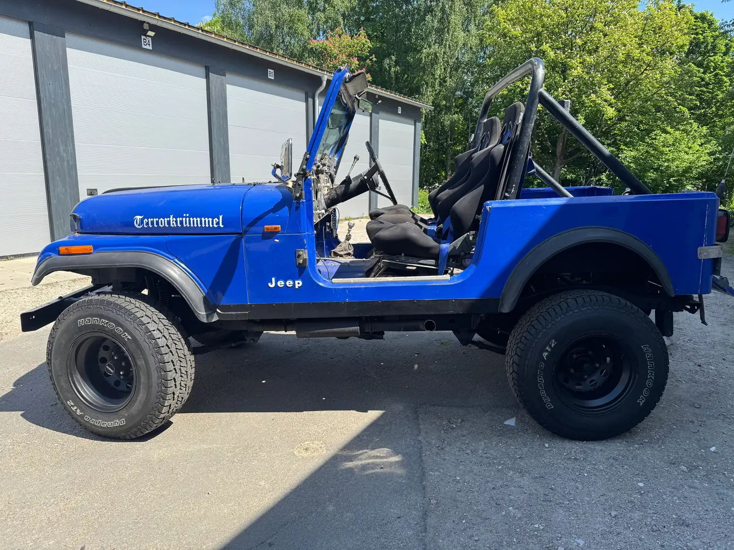 Jeep CJ-7 4,2L Automatik 10x15 Zoll H-Zulassung Bleu - 2