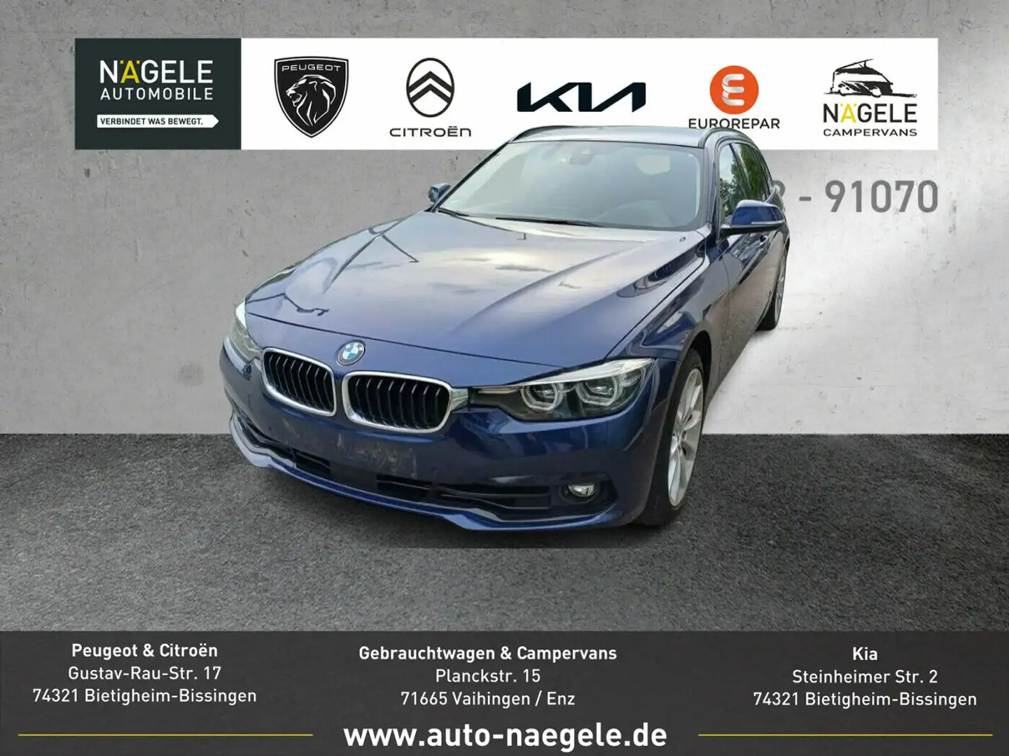 BMW 330 330i xD|HuD+adapt.LED+Memory+ACC+Kamera+Leder  BC Bleu - 1