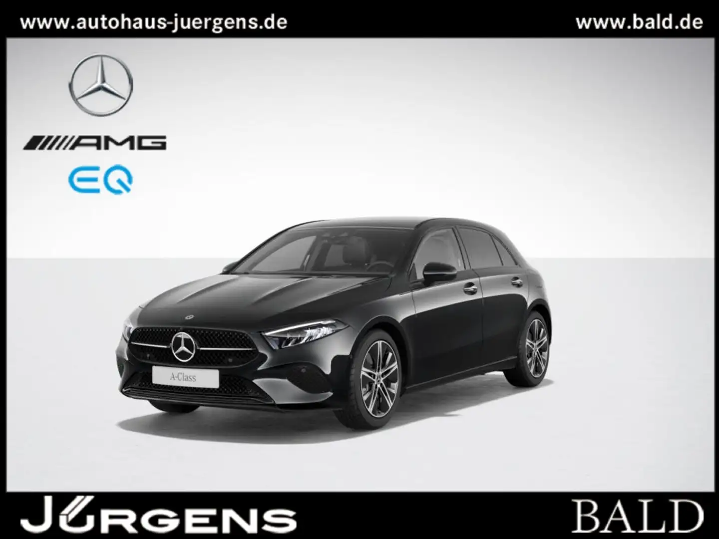 Mercedes-Benz A 220 4M Progressive/LED/Cam/Night/AHK/Distr/18 Schwarz - 1