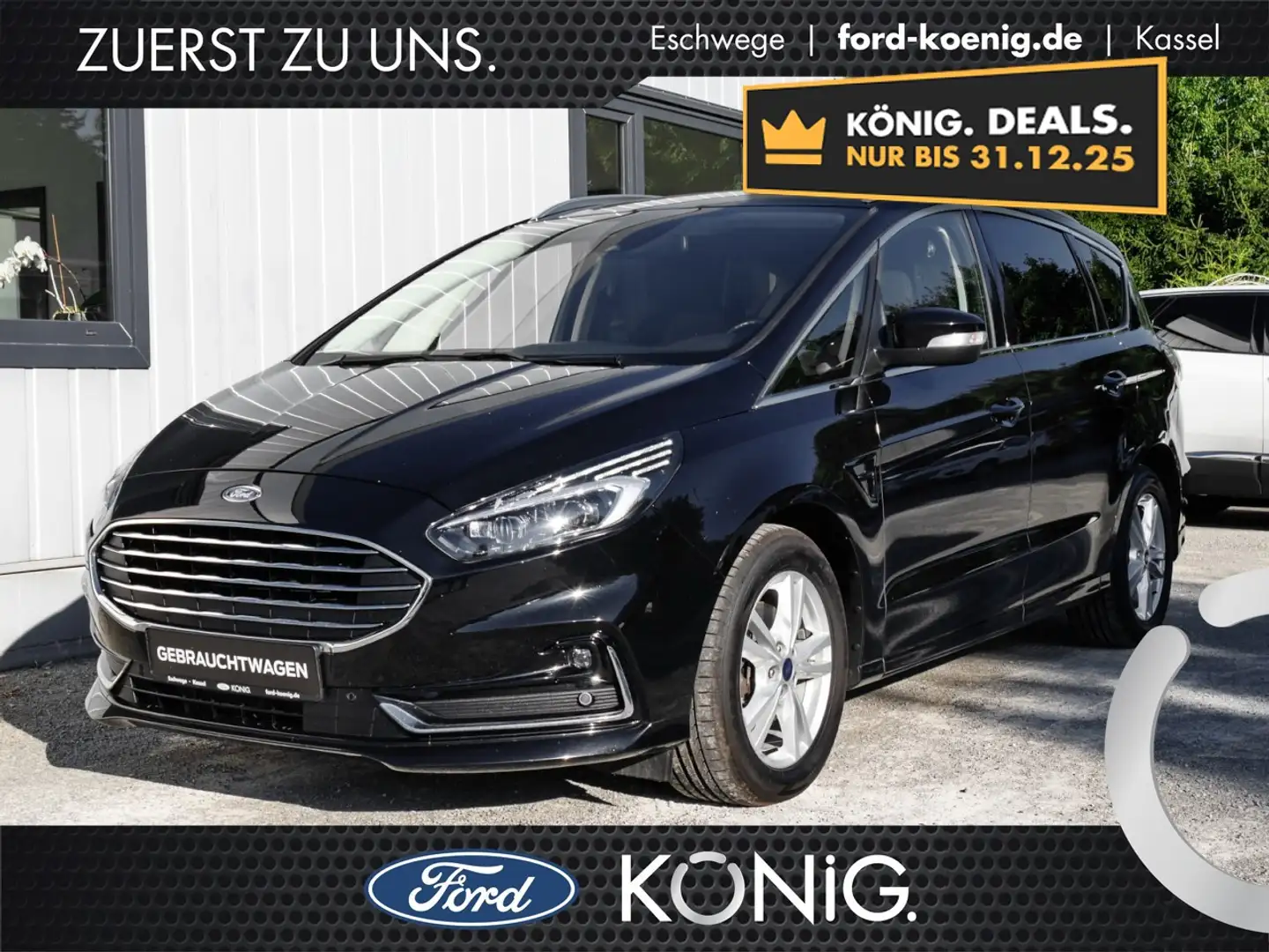 Ford S-Max Titanium 2.0 EcoBlue Auto+Navi+LED+Sitzhzg Klima Schwarz - 1