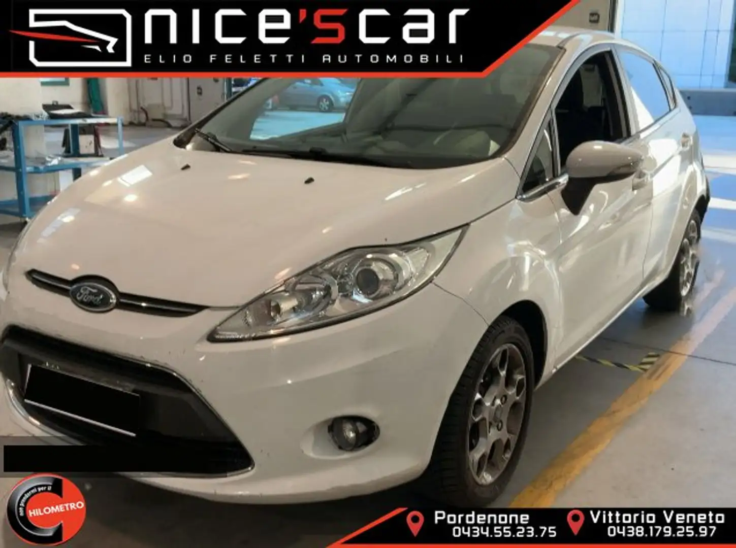 Ford Fiesta Fiesta 1.4 TDCi 70CV 5 porte Titanium Weiß - 1