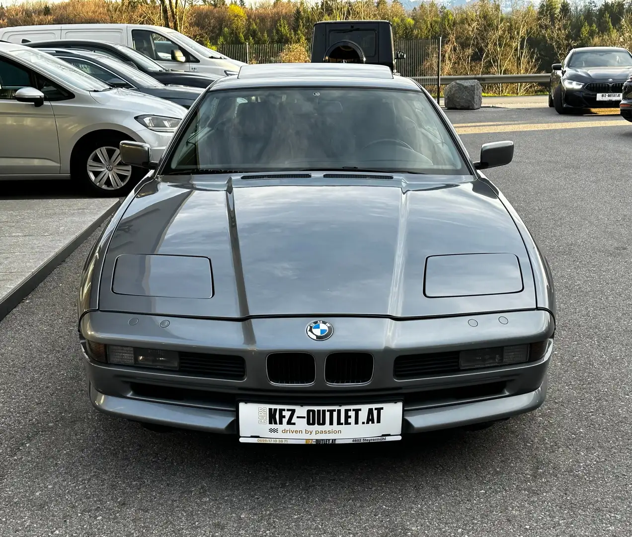 BMW 850 i Aut. V12 *Ö-1.Besitz*Serviceheft-BMW*Sammler* Szürke - 2