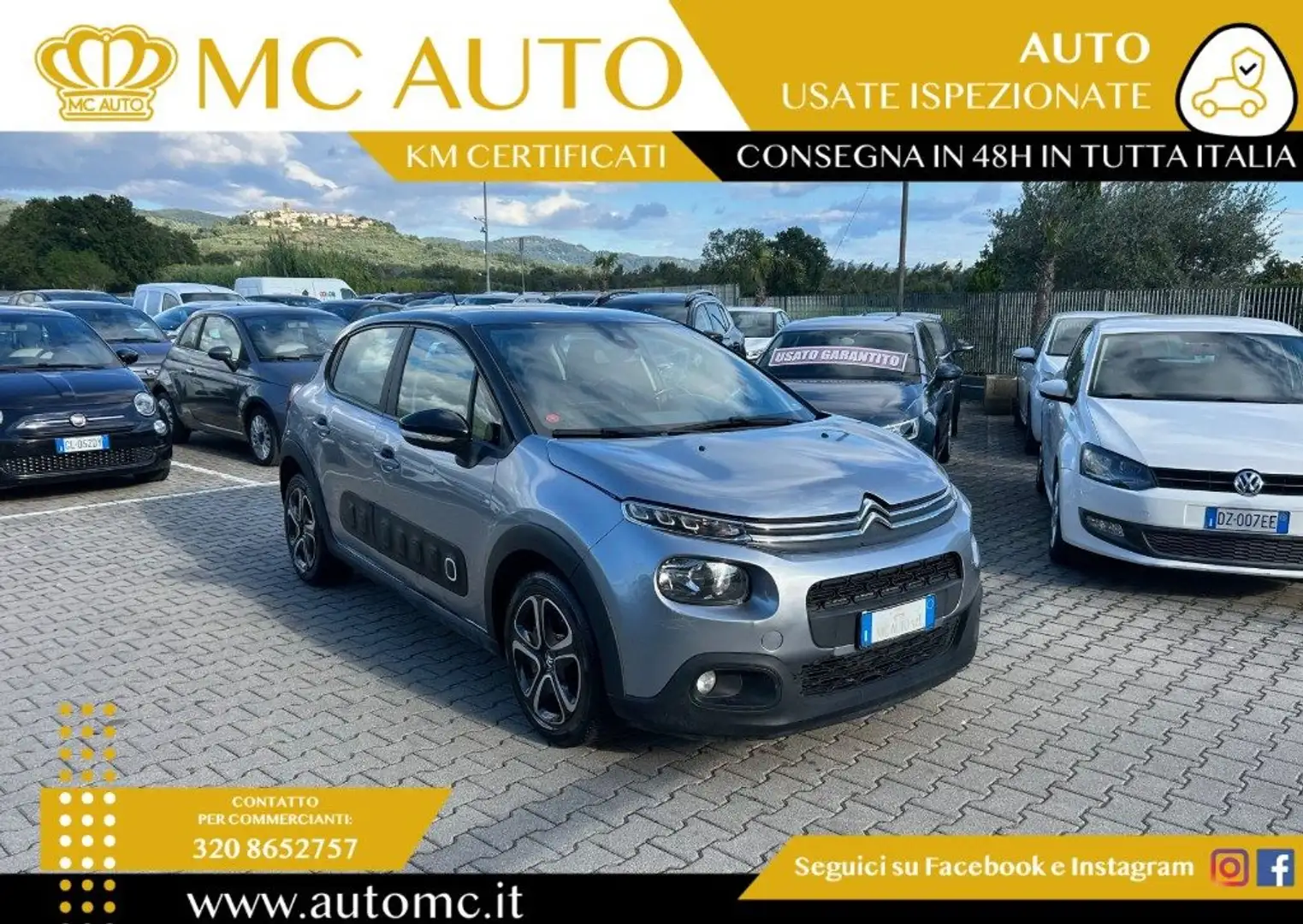 Citroen C3 BlueHDi 100 S&S Feel Grau - 1
