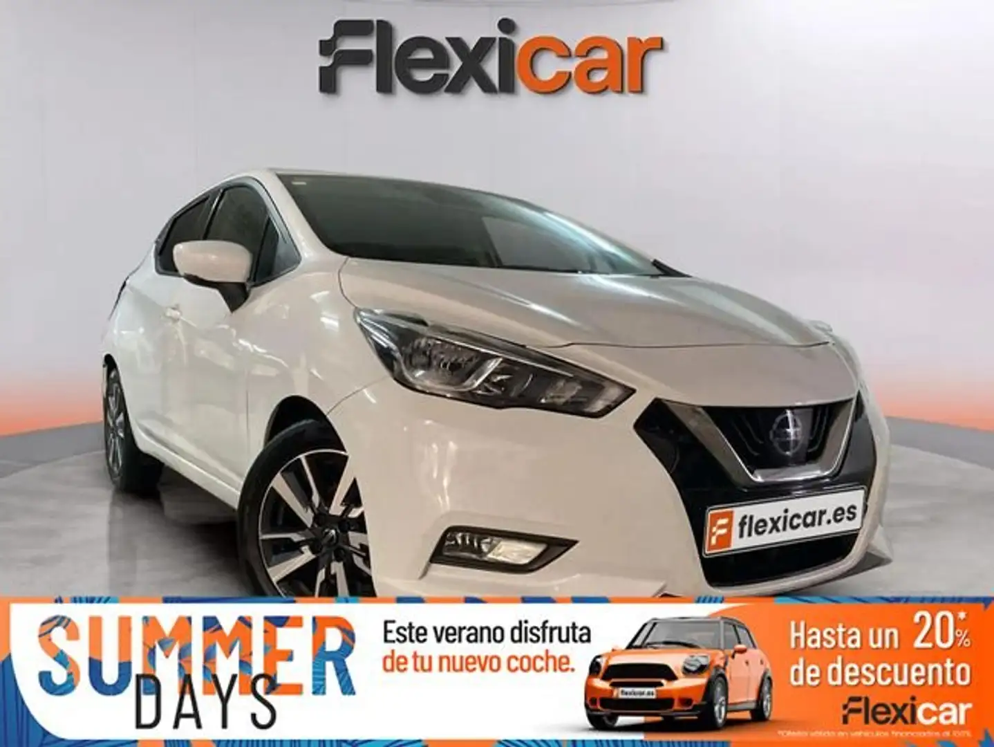 Nissan Micra 1.5dCi+66+kW+%2890+CV%29+S%26S+Dark+Sound Blanco - 1